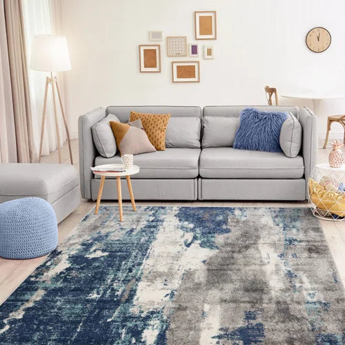 Doland Blue Area Rug