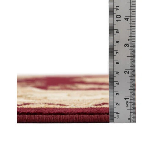 Debora Burgundy Area Rug