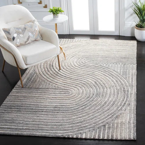 Baylay Hand Tufted Abstract Indoor Rug