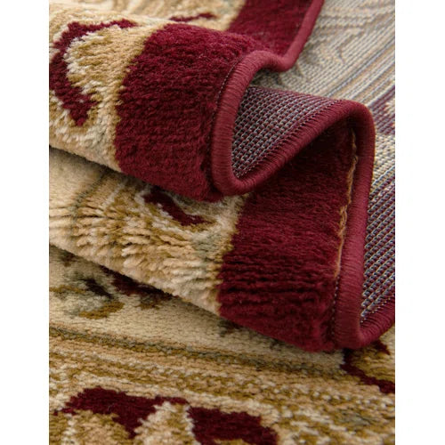 Debora Burgundy Area Rug