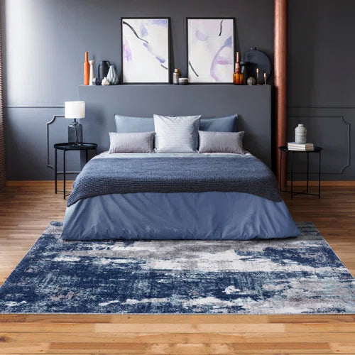 Doland Blue Area Rug