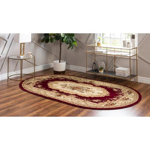 Debora Burgundy Area Rug