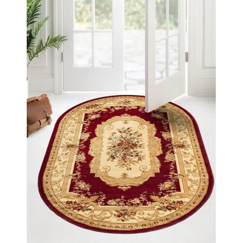 Debora Burgundy Area Rug