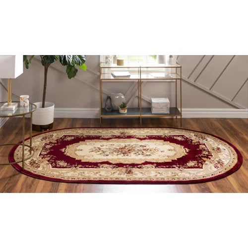 Debora Burgundy Area Rug