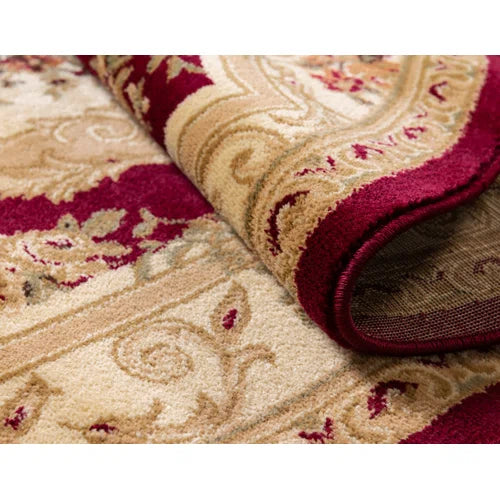 Debora Burgundy Area Rug